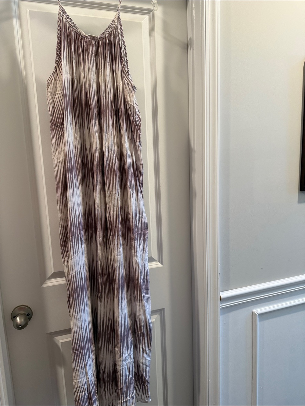 Purple Tie-Dye Maxi Dress - Sleeveless Summer Dress